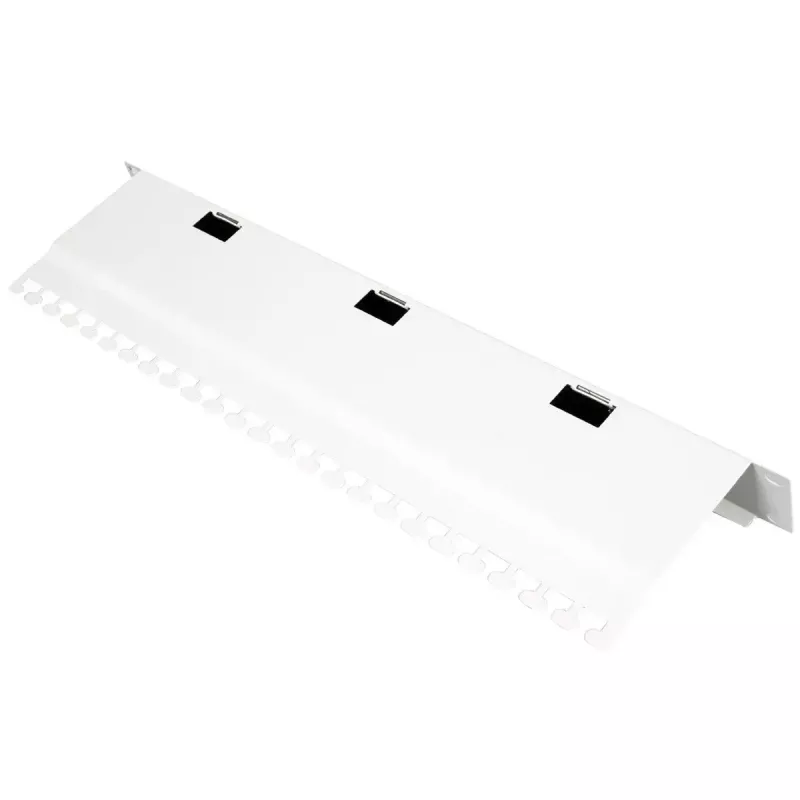 Passagem de cabos ROLINE 10 polegadas com barra de escovas 1HE cinzento