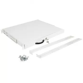 Gaveta de teclado ROLINE 19 polegadas 1HE 400 T com fechadura cinzento