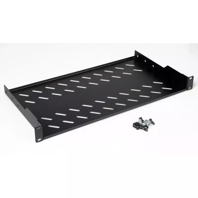 Prateleira para rack ROLINE 19 polegadas 1U 250 mm de profundidade 15 kg preto