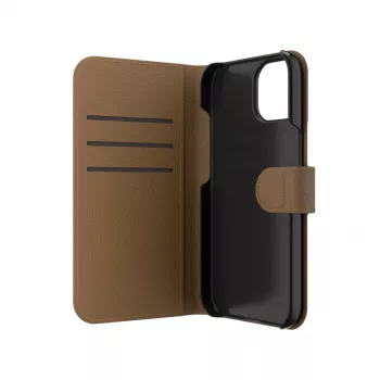Capa tipo folio ZAGG para iPhone 17e/16e/15/14/13 castanho, folio, Apple, iPhone 17e/16e/15/14/13, 15,5 cm (6,1 polegadas), castanho