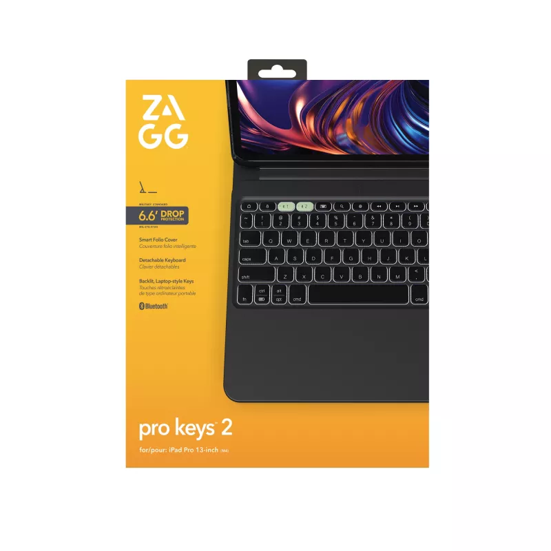 ZAGG Pro Keys 2 QWERTZ alemão Bluetooth preto