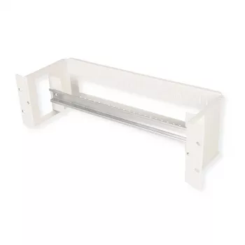 Suporte para calha DIN ROLINE 19 polegadas 4U, aço, cinzento (modelo 26.21.0112)