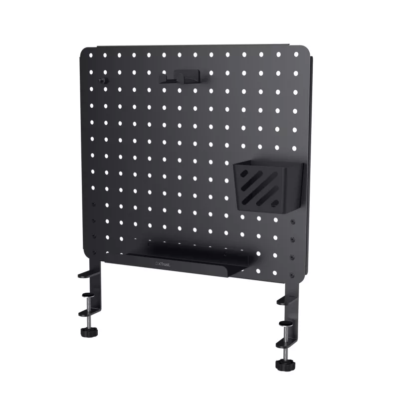 Conjunto organizador de secretária Trust GXT 724 Vesto preto 600x20x470 mm