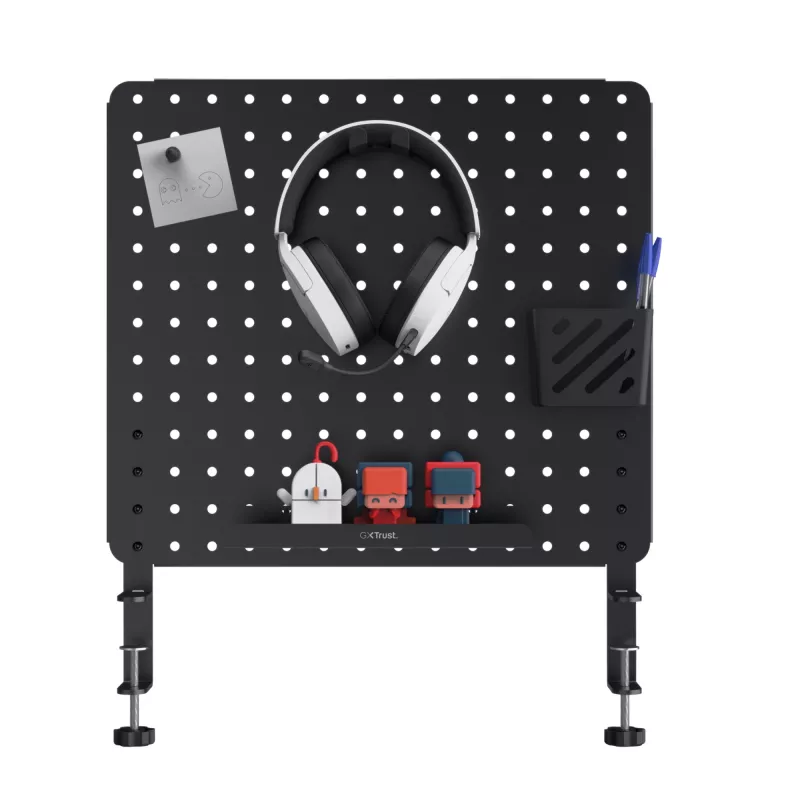 Conjunto organizador de secretária Trust GXT 724 Vesto preto 600x20x470 mm
