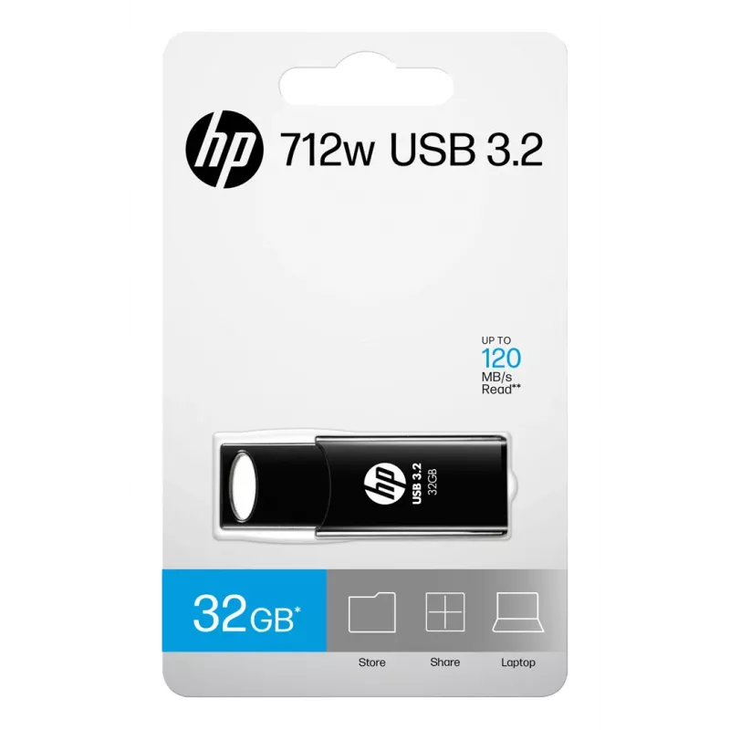 Pen USB HP 712w 32 GB USB Type-A 3.2 Gen 1 (3.1 Gen 1) preta
