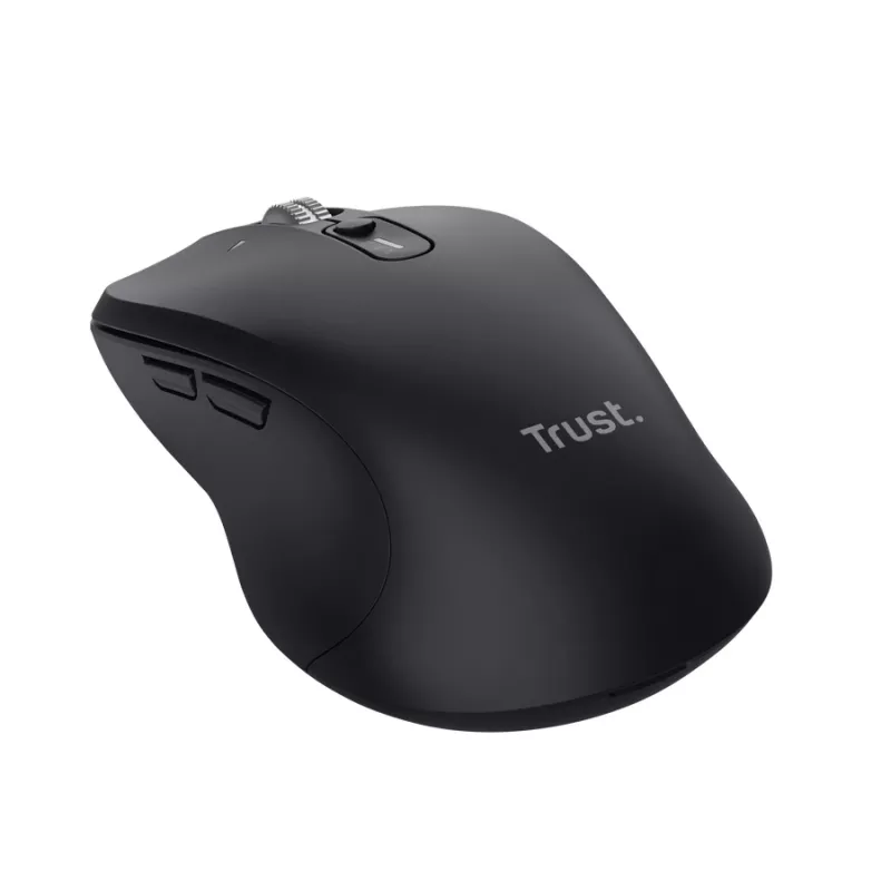 Rato Trust 25673, universal, ambidestro, Bluetooth, 3200 DPI, 9 botões