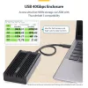 Caixa StarTech.com USB4 M.2 NVMe, 40 Gbit/s, caixa externa USB-C/Thunderbolt para SSD NVMe, caixa com dissipador de alumínio, B+M/M-Key