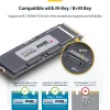 Caixa StarTech.com USB4 M.2 NVMe, 40 Gbit/s, caixa externa USB-C/Thunderbolt para SSD NVMe, caixa com dissipador de alumínio, B+M/M-Key