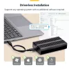 Caixa StarTech.com USB4 M.2 NVMe, 40 Gbit/s, caixa externa USB-C/Thunderbolt para SSD NVMe, caixa com dissipador de alumínio, B+M/M-Key