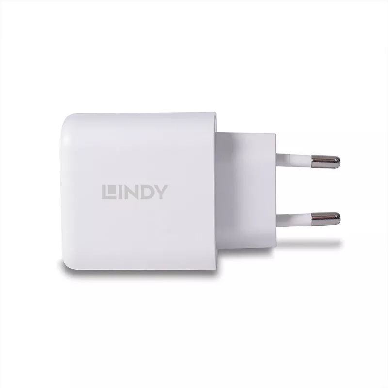 Carregador móvel Lindy 73424 universal branco carregamento rápido AC interior