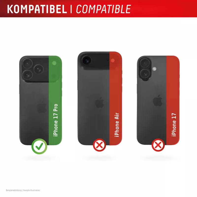 Displex Full Cover vidro para lentes da câmara iPhone 17 Pro, 10H, proteção total da câmara, Quick Mount, pack de 2