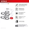 Displex Full Cover vidro protetor para lentes da câmara iPhone 17 Pro Max, 10H, proteção total da câmara, montagem rápida, pack de 2