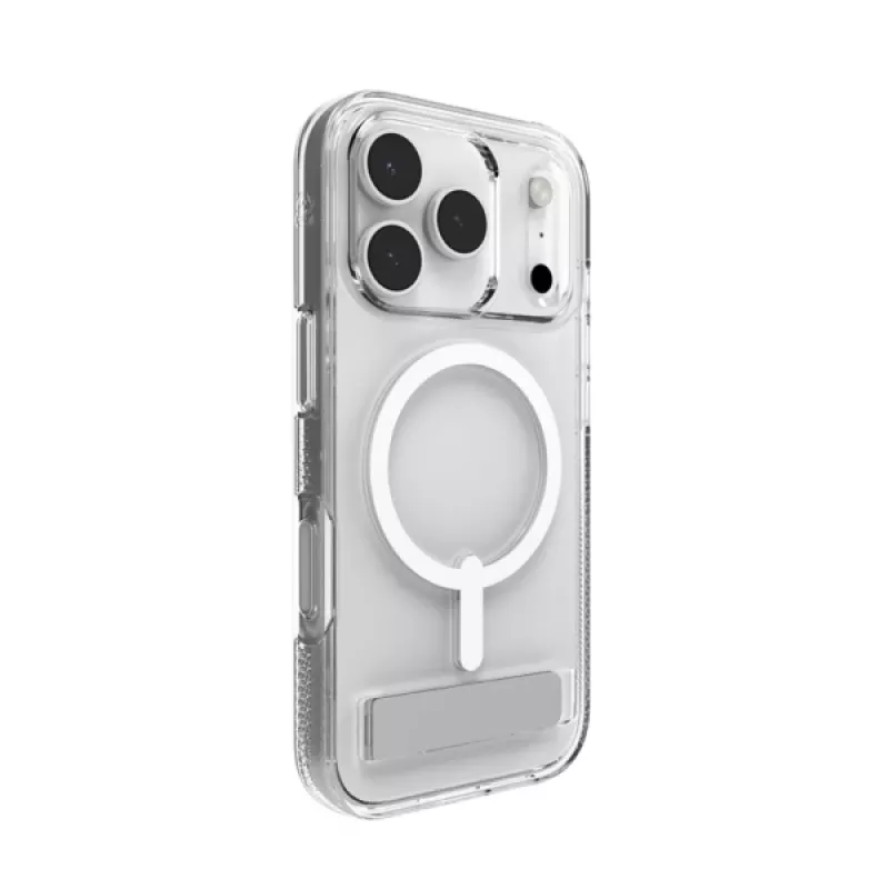Capa ZAGG Crystal Palace Snap Kickstand para Apple iPhone 17 Pro transparente