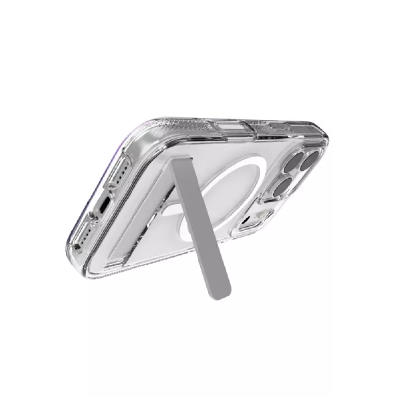 Capa ZAGG Crystal Palace Snap Kickstand para Apple iPhone 17 Pro transparente
