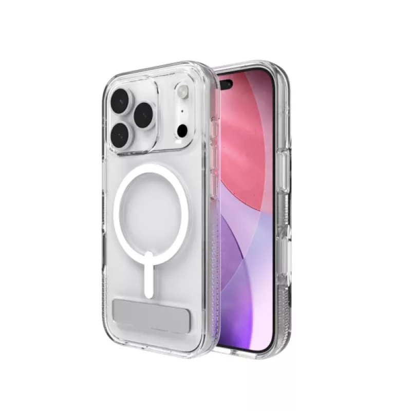 ZAGG Crystal Palace Snap Kickstand (Button Cover) capa para Apple iPhone 17 Pro Max