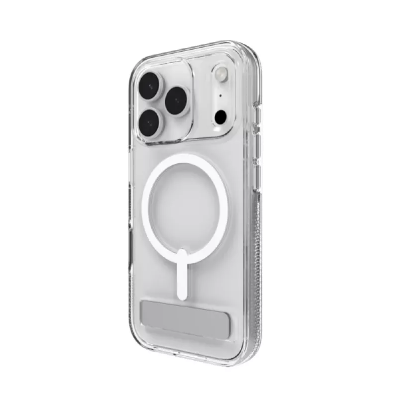 ZAGG Crystal Palace Snap Kickstand (Button Cover) capa para Apple iPhone 17 Pro Max