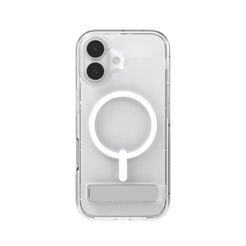 Capa ZAGG Crystal Palace Snap Kickstand Case para Apple iPhone 17 transparente