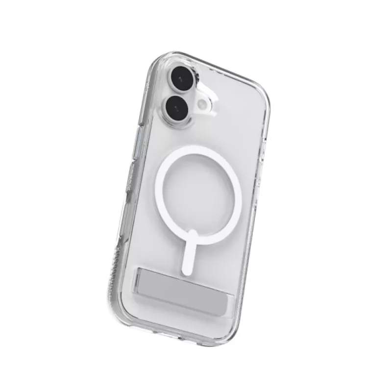 Capa ZAGG Crystal Palace Snap Kickstand Case para Apple iPhone 17 transparente
