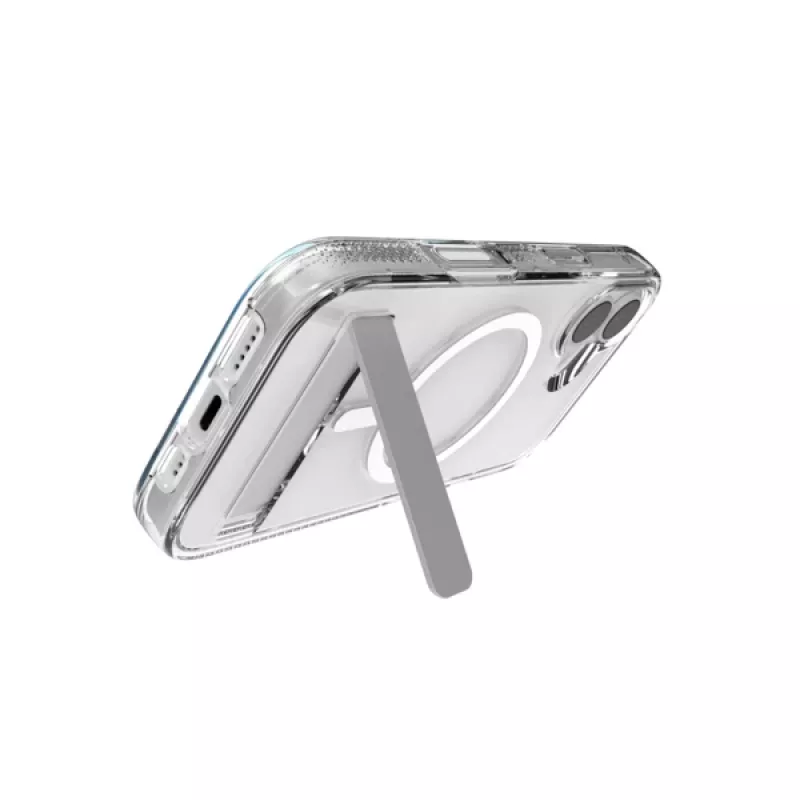Capa ZAGG Crystal Palace Snap Kickstand Case para Apple iPhone 17 transparente