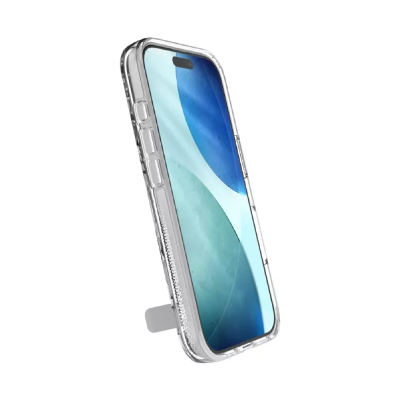 Capa ZAGG Crystal Palace Snap Kickstand Case para Apple iPhone 17 transparente