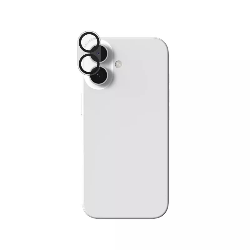 ZAGG InvisibleShield Glass Elite protetor de lente da câmara para Apple iPhone 16/16 Plus, preto
