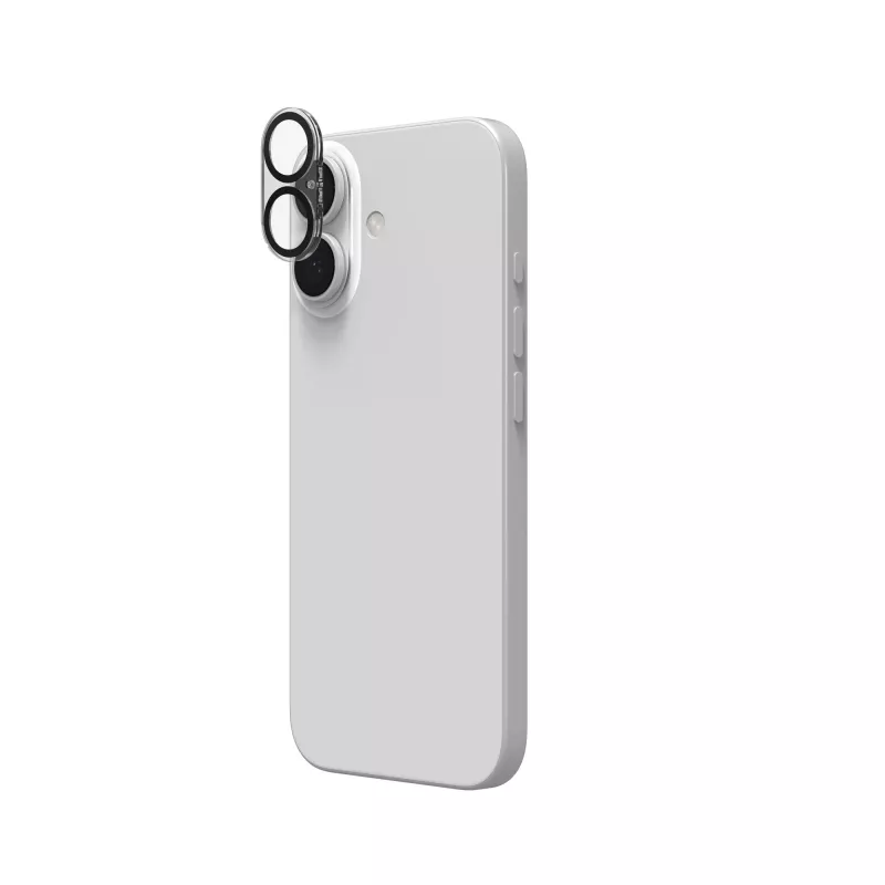 ZAGG InvisibleShield Glass Elite protetor de lente da câmara para Apple iPhone 16/16 Plus, preto
