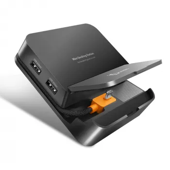 Estação de acoplamento para dispositivos móveis j5 create JCD624-N USB Type-C para iPhone 16/15 e série Samsung Galaxy, 100×250×28,5 mm, 238 g, preto/cinzento