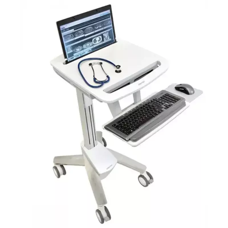 Carrinho multimédia Ergotron StyleView EMR Laptop Cart SV40 alumínio cinzento branco