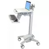 Carrinho multimédia Ergotron StyleView EMR Laptop Cart SV40 alumínio cinzento branco