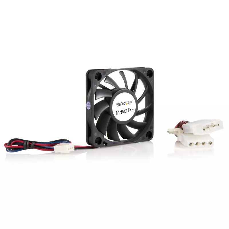 Ventoinha para caixa de PC StarTech.com 60x10 mm com rolamento de substituição e conector TX3