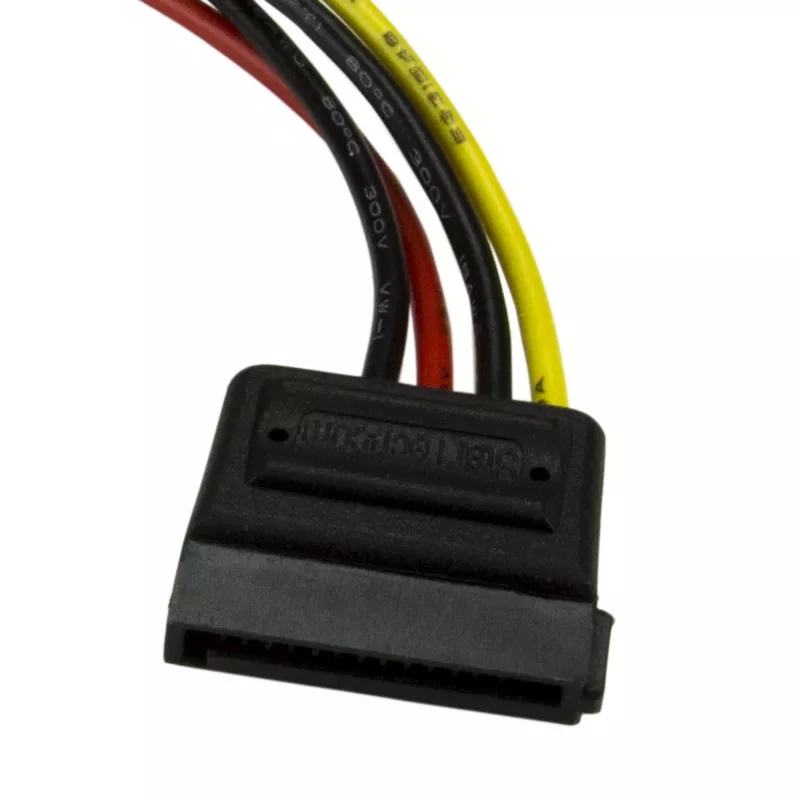 Adaptador de cabo de alimentação StarTech.com 15 cm 4 pinos LP4 para SATA, Molex (4 pinos), SATA 15 pinos, 0,152 m, ficha, reto, reto
