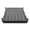 Prateleira deslizante StarTech.com 2U para rack de servidor - profundidade de montagem ajustável de 20 a 30 polegadas - ventilada - 50 lb - prateleira universal 19