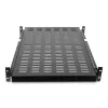 Prateleira deslizante StarTech.com 2U para rack de servidor - profundidade de montagem ajustável de 20 a 30 polegadas - ventilada - 50 lb - prateleira universal 19