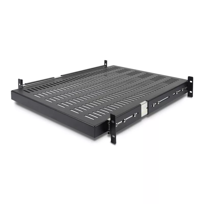 Prateleira deslizante StarTech.com 2U para rack de servidor - profundidade de montagem ajustável de 20 a 30 polegadas - ventilada - 50 lb - prateleira universal 19