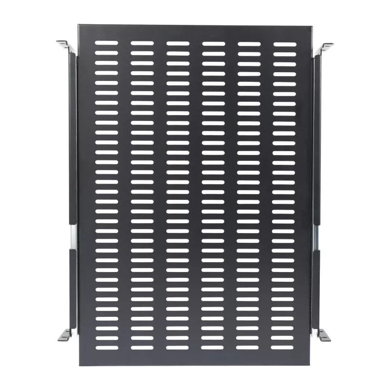 Prateleira deslizante StarTech.com 2U para rack de servidor - profundidade de montagem ajustável de 20 a 30 polegadas - ventilada - 50 lb - prateleira universal 19