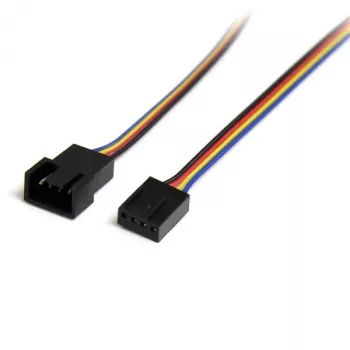 Extensão de cabo de alimentação de ventoinha StarTech.com 12 polegadas 4 pinos - M/F, Molex (4 pinos), Molex (4 pinos), 0,305 m, ficha, conector fêmea, reto