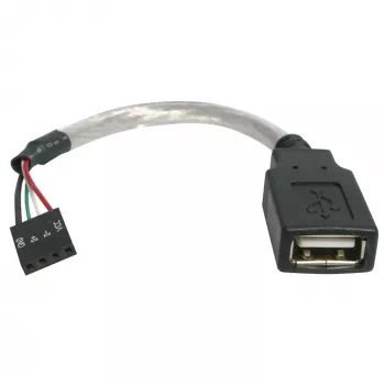 Cabo USB 2.0 StarTech.com 15 cm - conector fêmea USB A para conector fêmea de 4 pinos de motherboard USB/fêmea