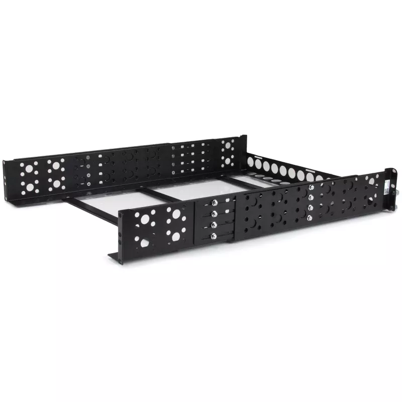 Calhas fixas StarTech.com 2U de 19 polegadas universais para rack de servidor com profundidade ajustável