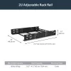 Calhas fixas StarTech.com 2U de 19 polegadas universais para rack de servidor com profundidade ajustável