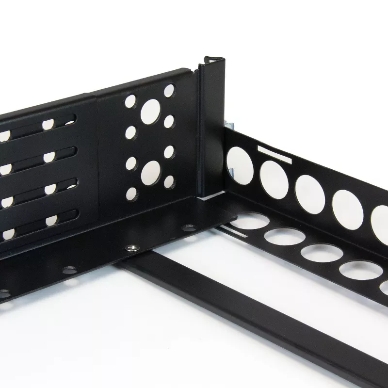 Calhas fixas StarTech.com 2U de 19 polegadas universais para rack de servidor com profundidade ajustável