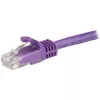 Cabo Ethernet StarTech.com CAT6 de 15 m - Cabo Ethernet Gigabit CAT 6 roxo - 250M 100W PoE RJ45 UTP de rede/patch sem patilhas com alívio de tensão testado individualmente