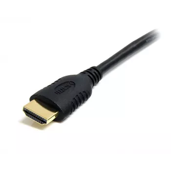 Cabo Mini-HDMI para HDMI StarTech.com 50 cm com Ethernet – 4K 30 Hz cabo adaptador Mini-HDMI para HDMI de alta velocidade – dispositivo Mini-HDMI Type-C para monitor/ecrã HDMI – cabo conversor de vídeo durável