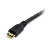 StarTech.com HDACMM50CM cabo HDMI de alta velocidade para Mini HDMI com Ethernet, macho/macho, 0,5 m, 30 AWG, banhado a ouro, blindado, preto