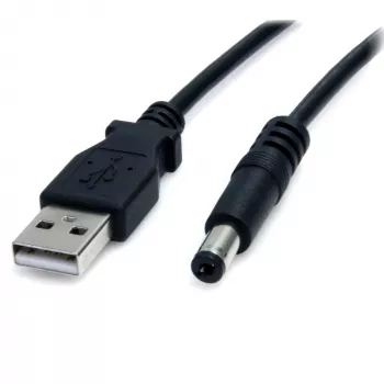 Cabo StarTech.com USB para alimentação de 5,5 mm – tipo M Barrel – 2 m, 2 m, USB, Barrel tipo M