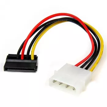 Adaptador de cabo de alimentação StarTech.com 6 in 4 pinos LP4 para SATA em ângulo esquerdo