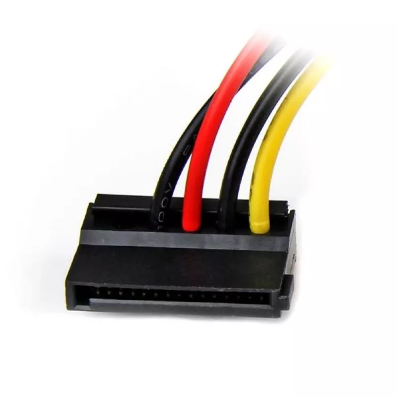 Adaptador de cabo de alimentação StarTech.com 6 in 4 pinos LP4 para SATA em ângulo esquerdo
