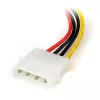 Adaptador de cabo de alimentação StarTech.com 6 in 4 pinos LP4 para SATA em ângulo esquerdo