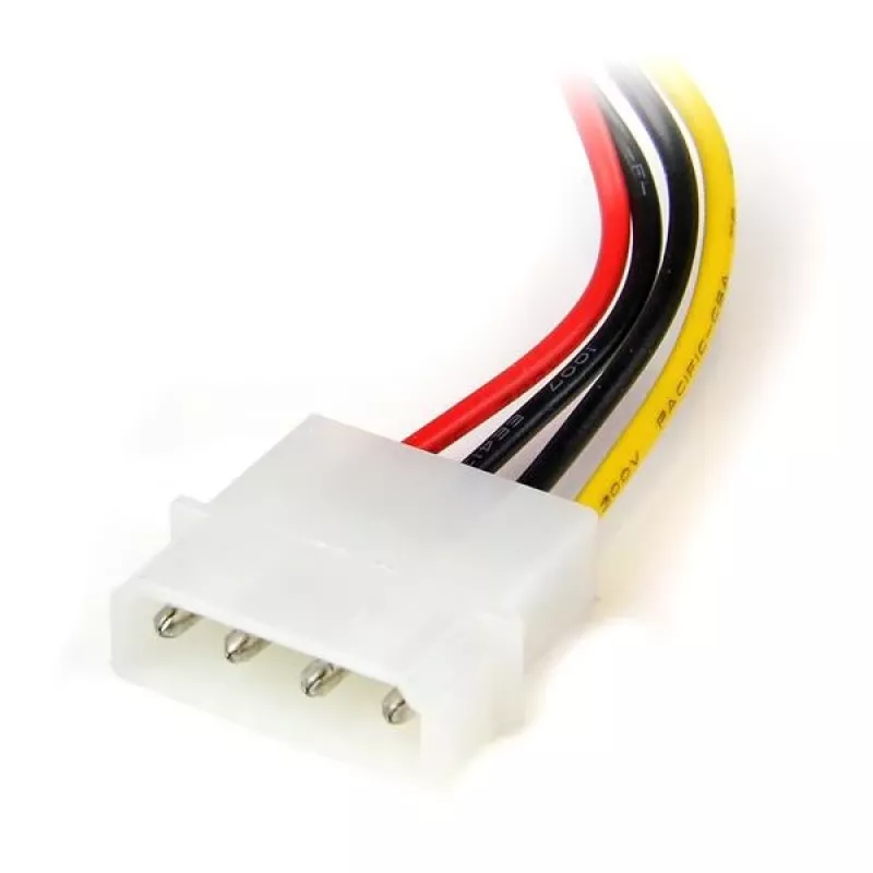 Adaptador de cabo de alimentação StarTech.com 6 in 4 pinos LP4 para SATA em ângulo esquerdo