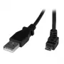 Cabo Micro-USB StarTech.com 2 m - A para Micro-B em ângulo, 2 m, USB A, Micro-USB B, USB 2.0, 0,48 Gbit/s, preto