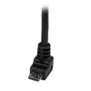 Cabo Micro-USB StarTech.com 2 m - A para Micro-B em ângulo, 2 m, USB A, Micro-USB B, USB 2.0, 0,48 Gbit/s, preto